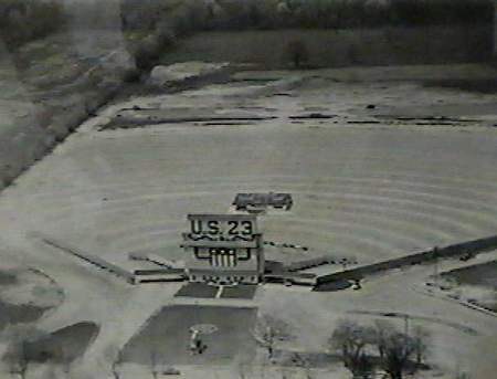 US-23 Drive-In Theater - Aerial 1950S Courtesy Lou Warrington (newer photo)